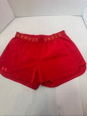 Under Armour Women's Red Athletic Training Shorts